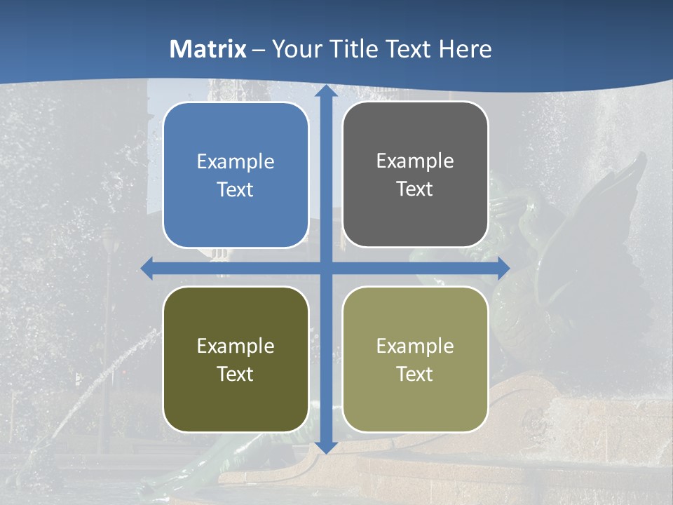 View Of City Hall From The Logan Square Fountain In Philadelphia PowerPoint Template