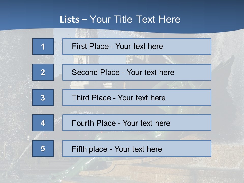 View Of City Hall From The Logan Square Fountain In Philadelphia PowerPoint Template