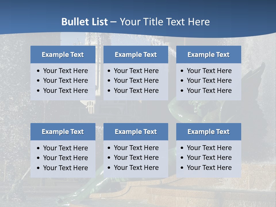 View Of City Hall From The Logan Square Fountain In Philadelphia PowerPoint Template