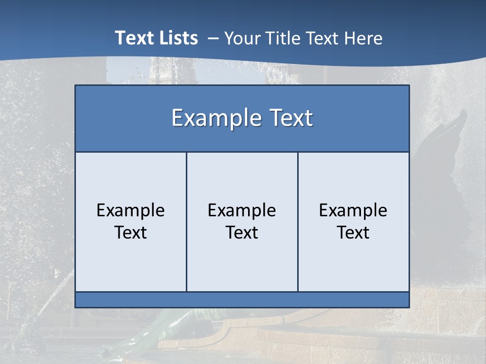 View Of City Hall From The Logan Square Fountain In Philadelphia PowerPoint Template