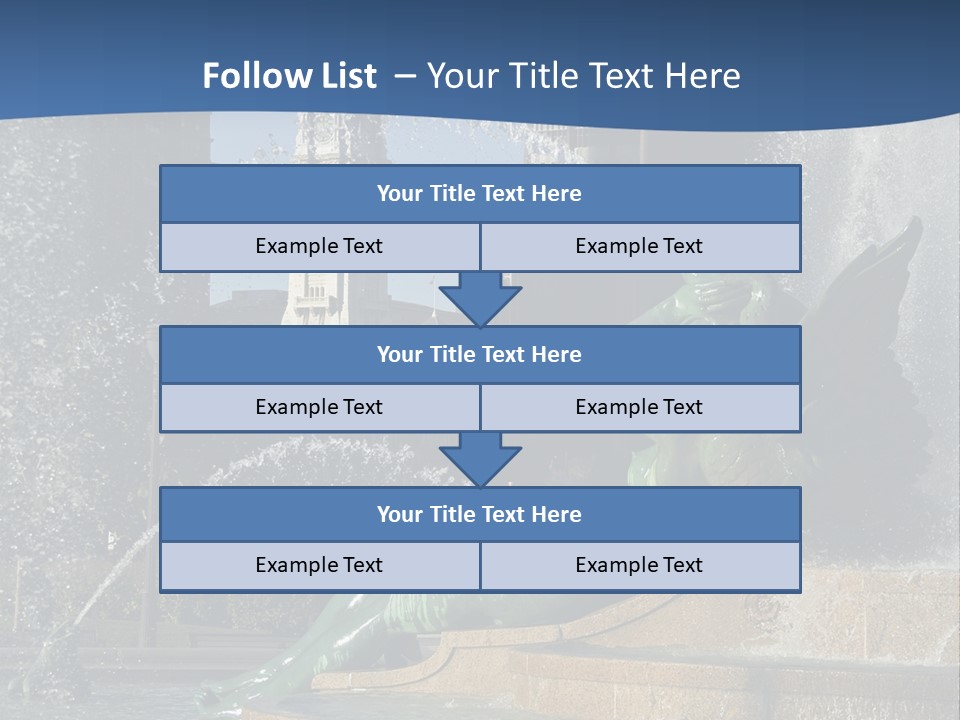 View Of City Hall From The Logan Square Fountain In Philadelphia PowerPoint Template