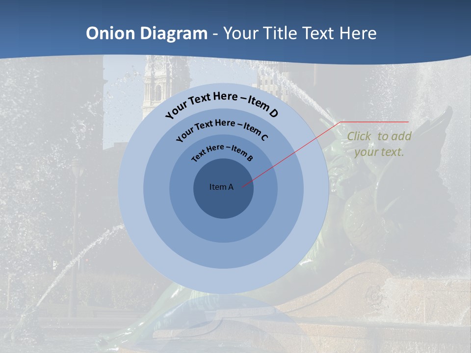 View Of City Hall From The Logan Square Fountain In Philadelphia PowerPoint Template