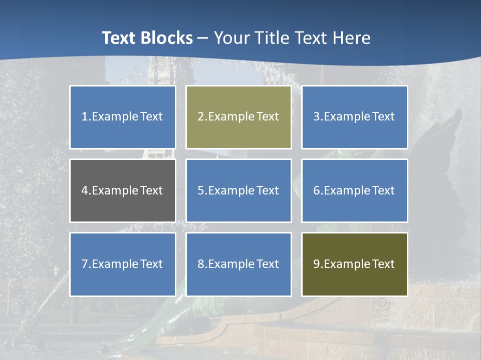 View Of City Hall From The Logan Square Fountain In Philadelphia PowerPoint Template