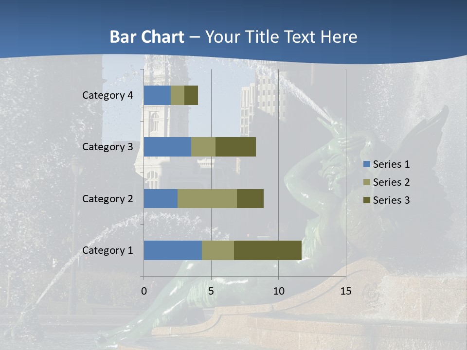 View Of City Hall From The Logan Square Fountain In Philadelphia PowerPoint Template