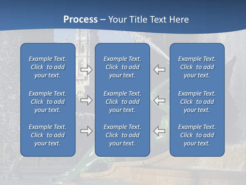 View Of City Hall From The Logan Square Fountain In Philadelphia PowerPoint Template