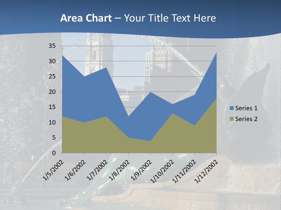 View Of City Hall From The Logan Square Fountain In Philadelphia PowerPoint Template