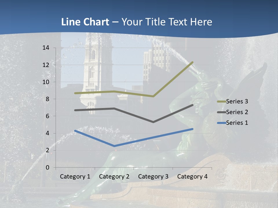 View Of City Hall From The Logan Square Fountain In Philadelphia PowerPoint Template