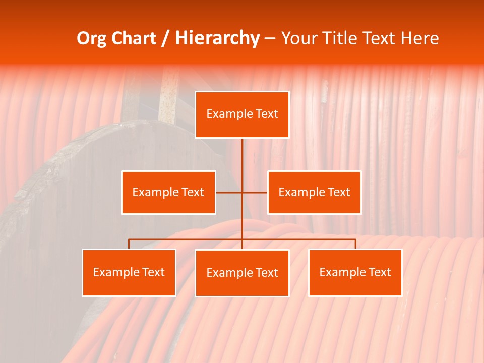 A Bunch Of Orange Hoses Stacked On Top Of Each Other PowerPoint Template