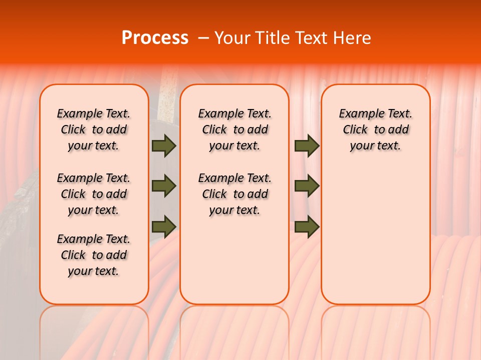 A Bunch Of Orange Hoses Stacked On Top Of Each Other PowerPoint Template