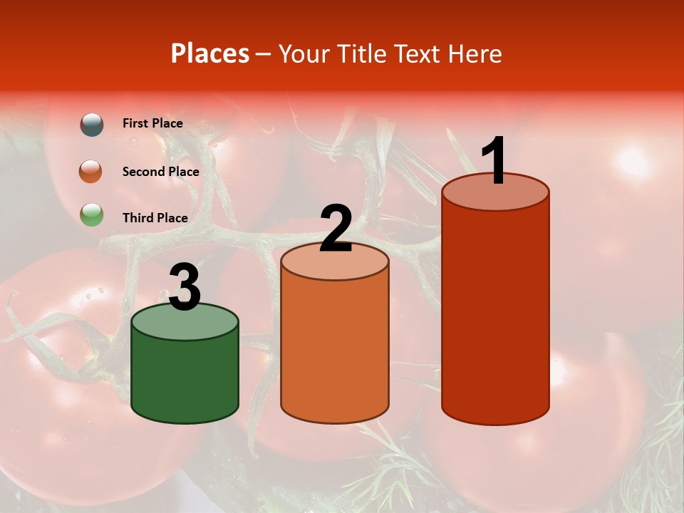 Tomato Branch Close Up PowerPoint Template