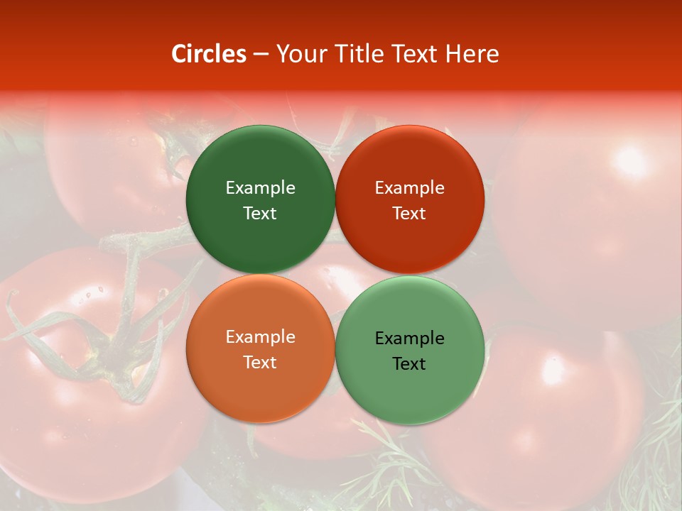Tomato Branch Close Up PowerPoint Template