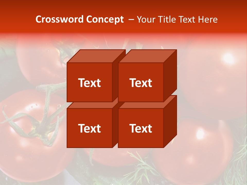 Tomato Branch Close Up PowerPoint Template