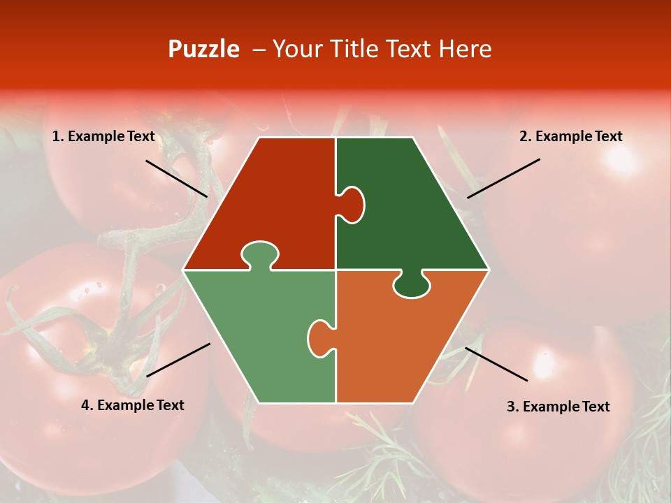 Tomato Branch Close Up PowerPoint Template