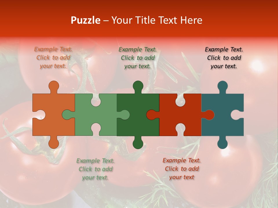 Tomato Branch Close Up PowerPoint Template