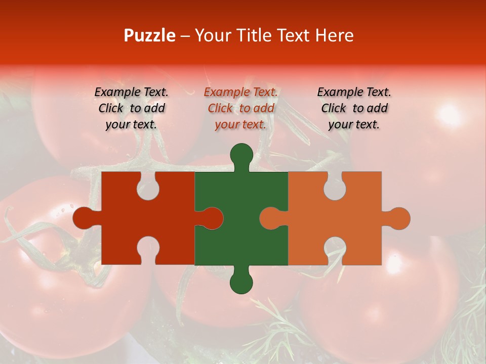 Tomato Branch Close Up PowerPoint Template