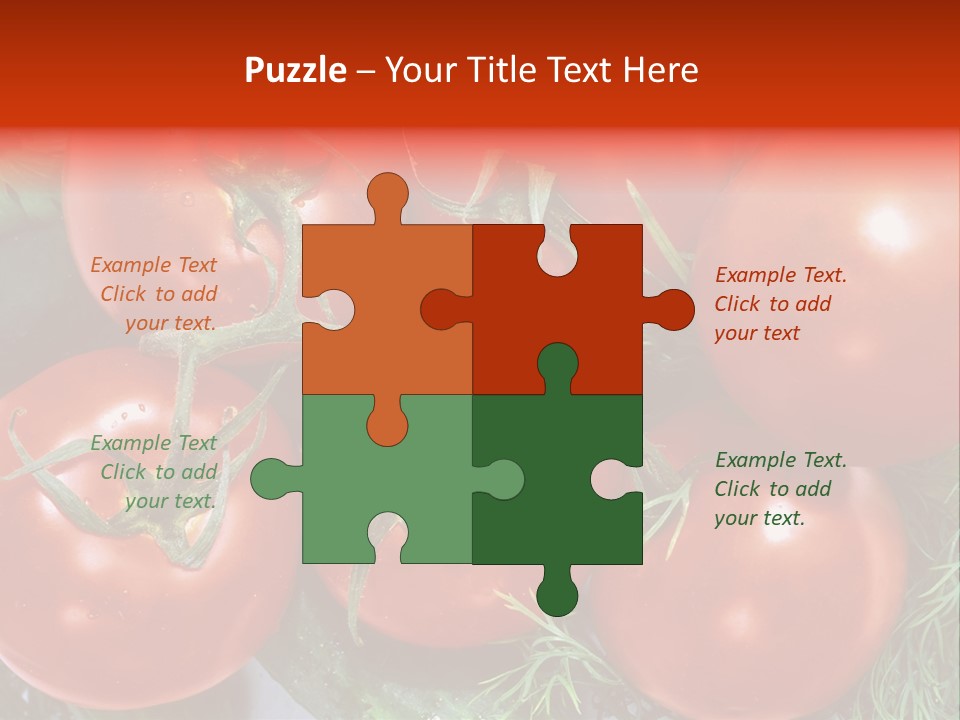 Tomato Branch Close Up PowerPoint Template