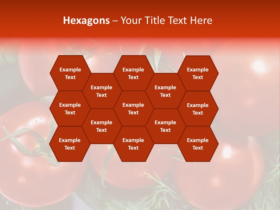 Tomato Branch Close Up PowerPoint Template