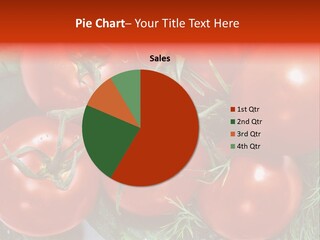 Tomato Branch Close Up PowerPoint Template