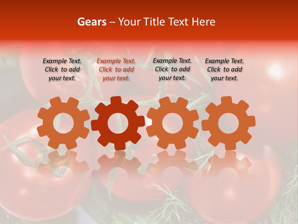 Tomato Branch Close Up PowerPoint Template
