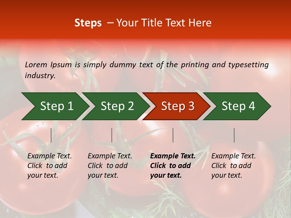Tomato Branch Close Up PowerPoint Template
