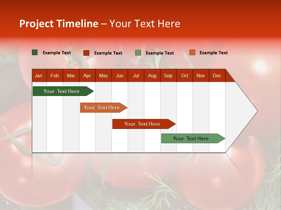 Tomato Branch Close Up PowerPoint Template