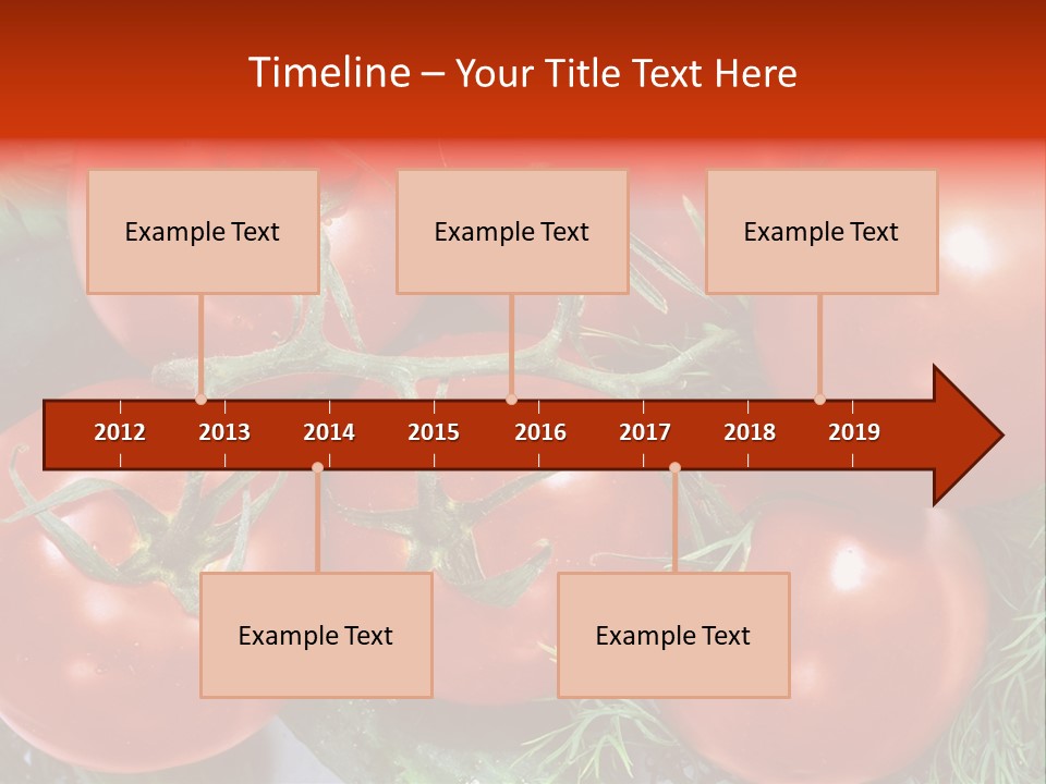 Tomato Branch Close Up PowerPoint Template
