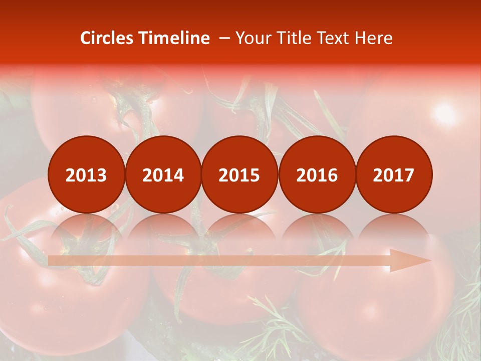 Tomato Branch Close Up PowerPoint Template