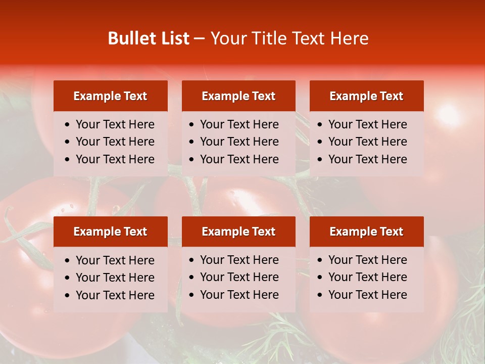 Tomato Branch Close Up PowerPoint Template