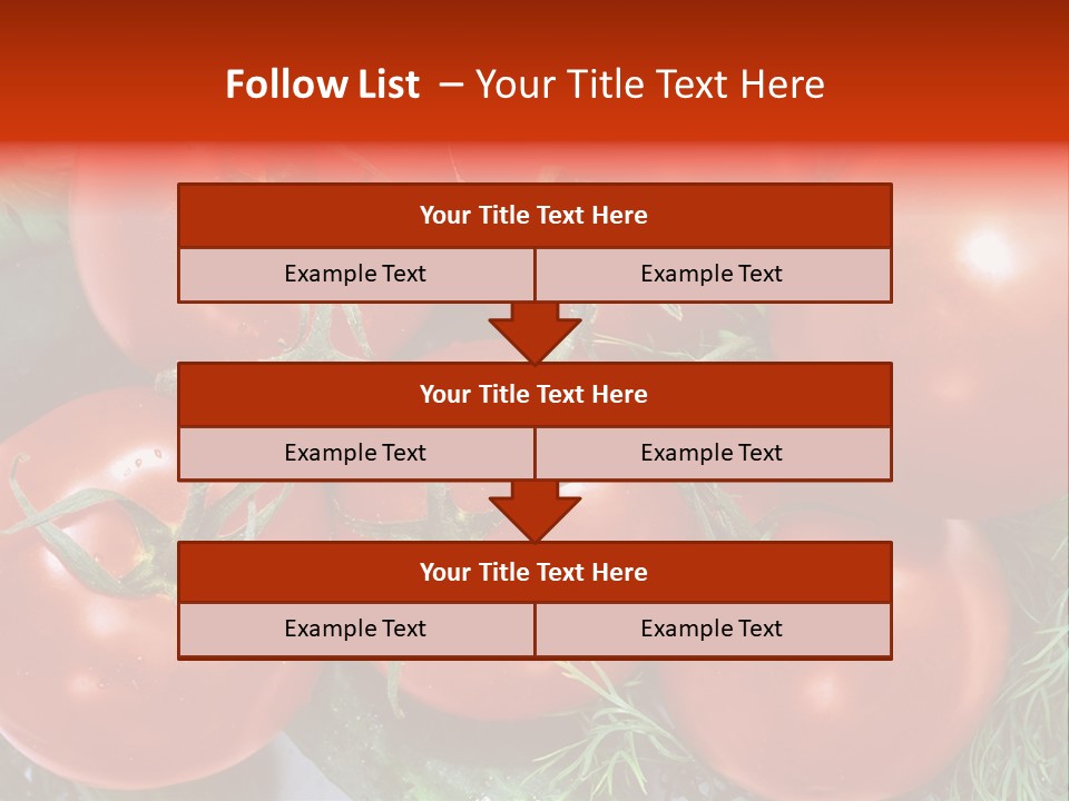 Tomato Branch Close Up PowerPoint Template