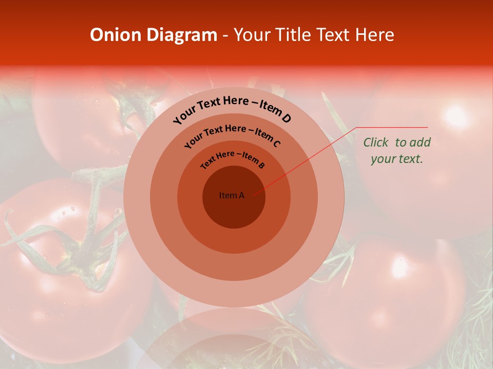 Tomato Branch Close Up PowerPoint Template