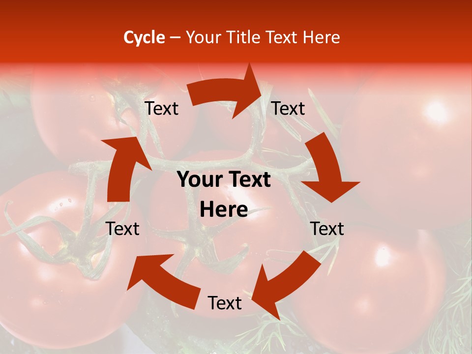 Tomato Branch Close Up PowerPoint Template