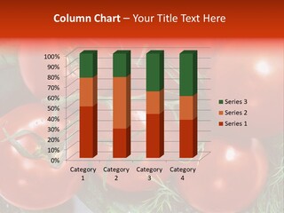 Tomato Branch Close Up PowerPoint Template