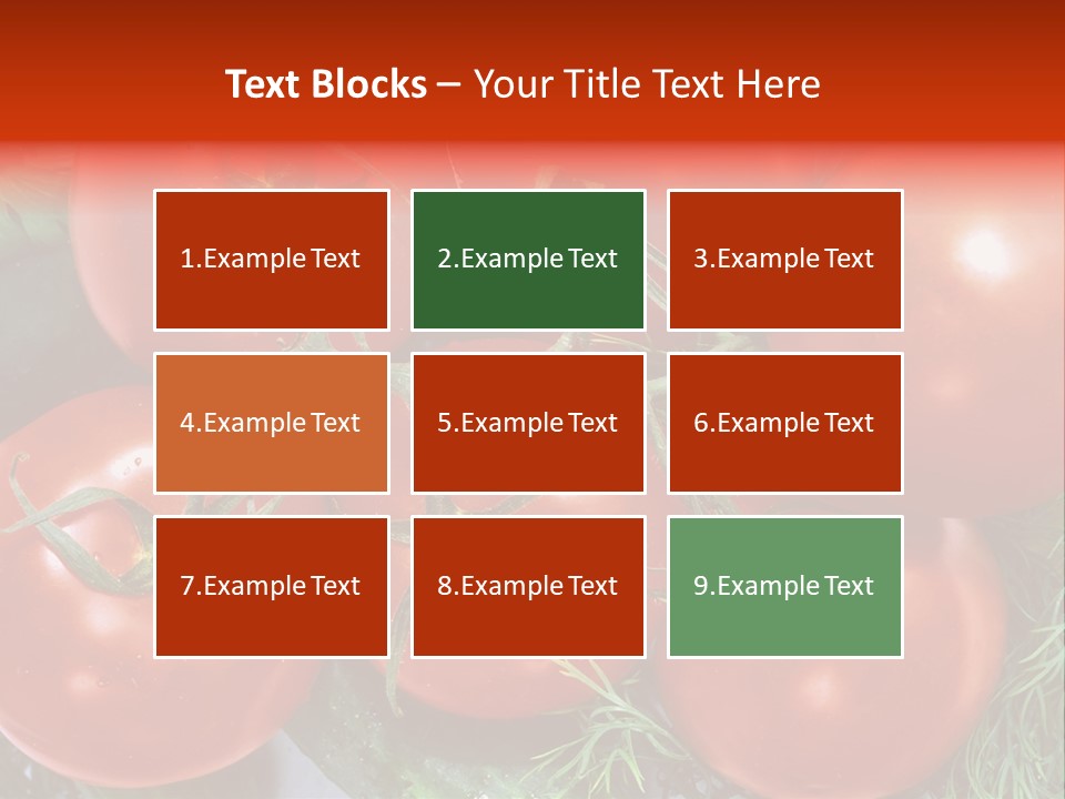 Tomato Branch Close Up PowerPoint Template