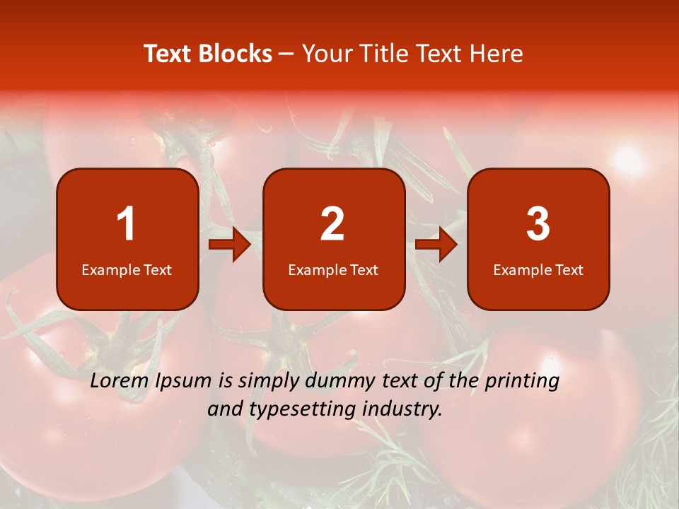 Tomato Branch Close Up PowerPoint Template