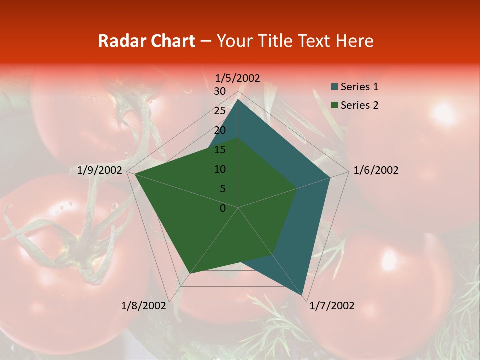 Tomato Branch Close Up PowerPoint Template