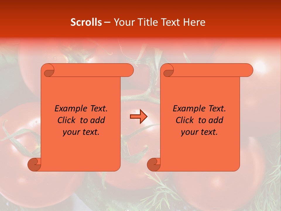 Tomato Branch Close Up PowerPoint Template