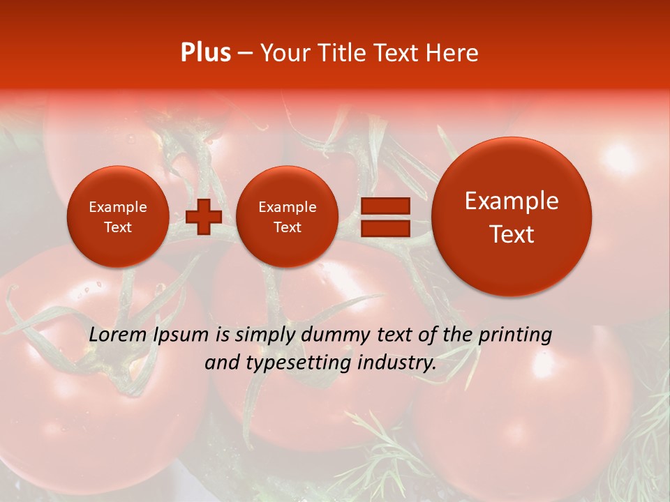 Tomato Branch Close Up PowerPoint Template