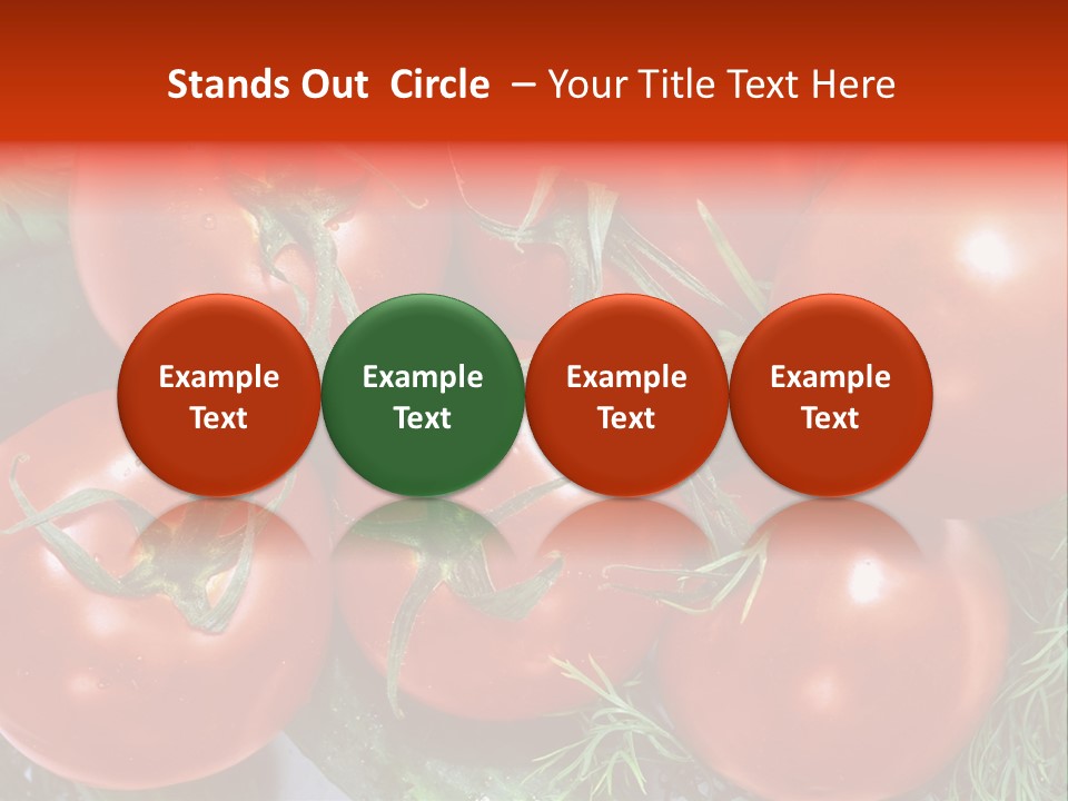 Tomato Branch Close Up PowerPoint Template