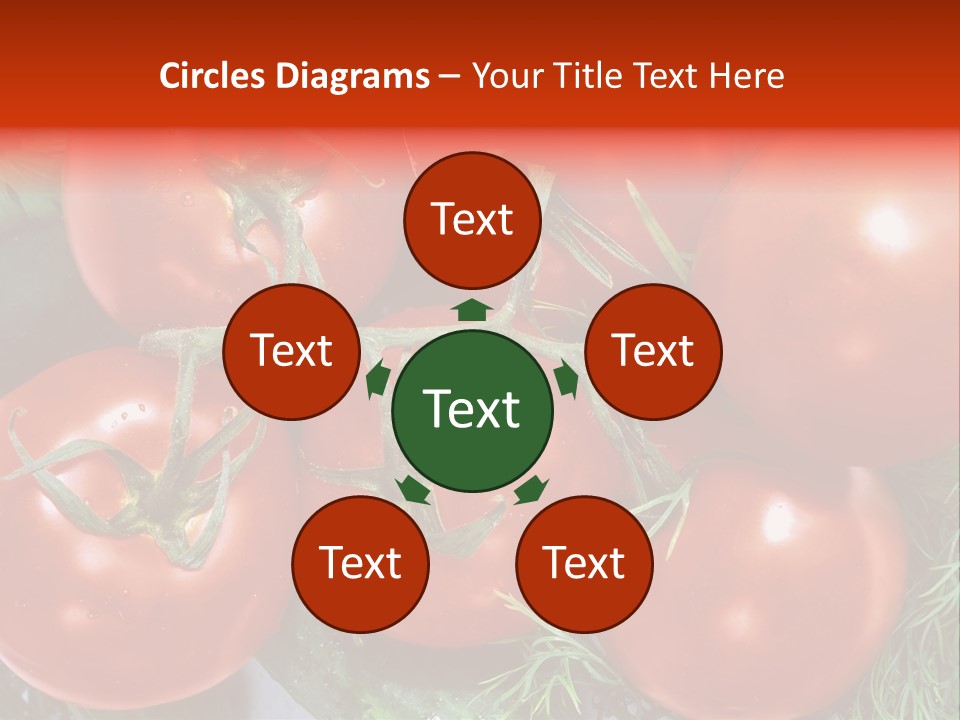 Tomato Branch Close Up PowerPoint Template