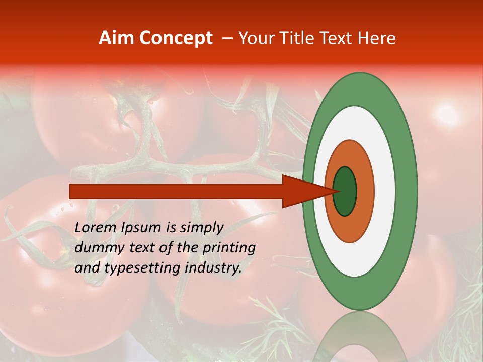 Tomato Branch Close Up PowerPoint Template