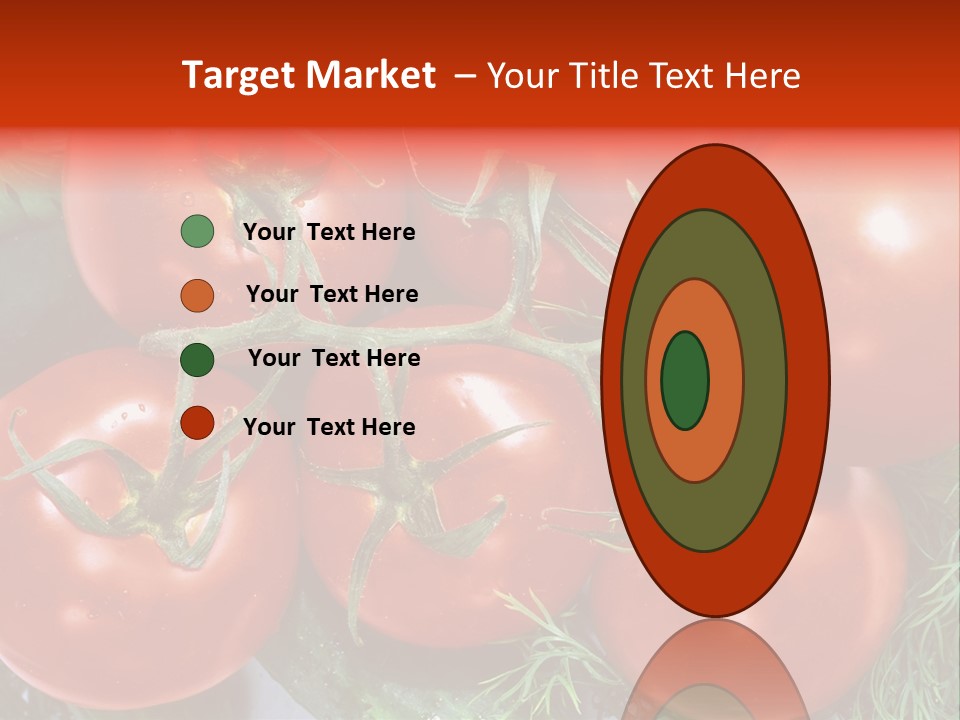 Tomato Branch Close Up PowerPoint Template