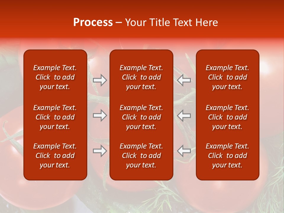 Tomato Branch Close Up PowerPoint Template