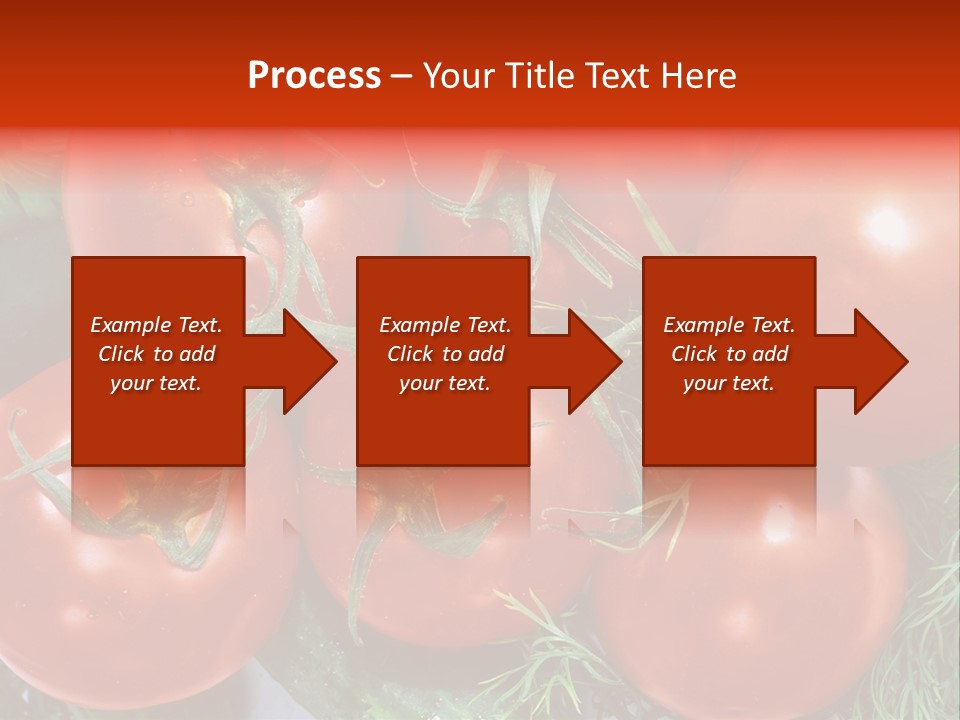 Tomato Branch Close Up PowerPoint Template