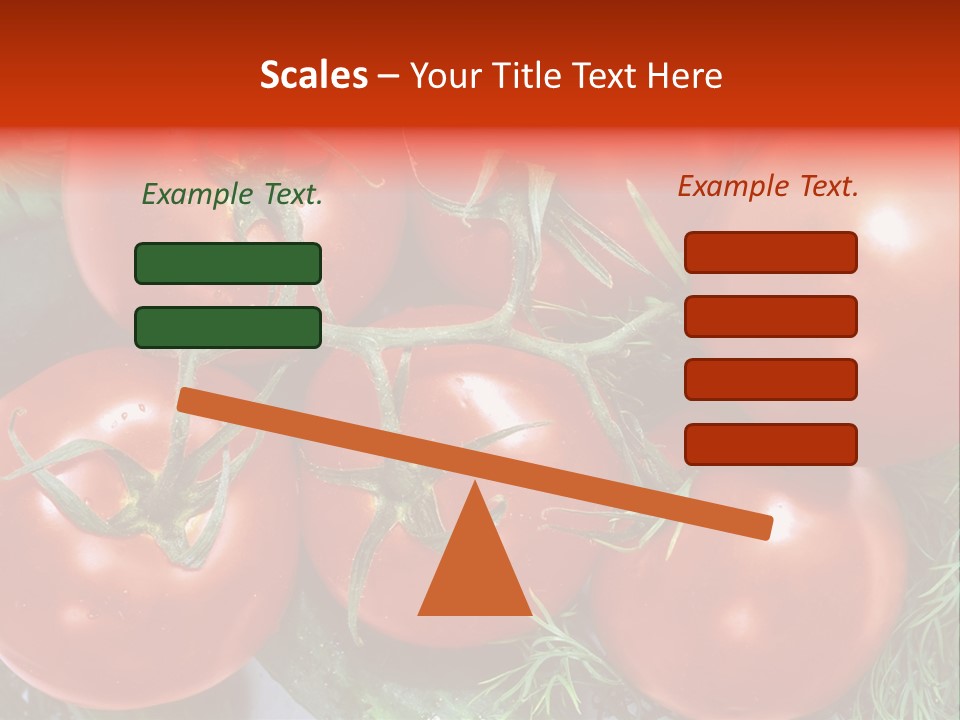 Tomato Branch Close Up PowerPoint Template