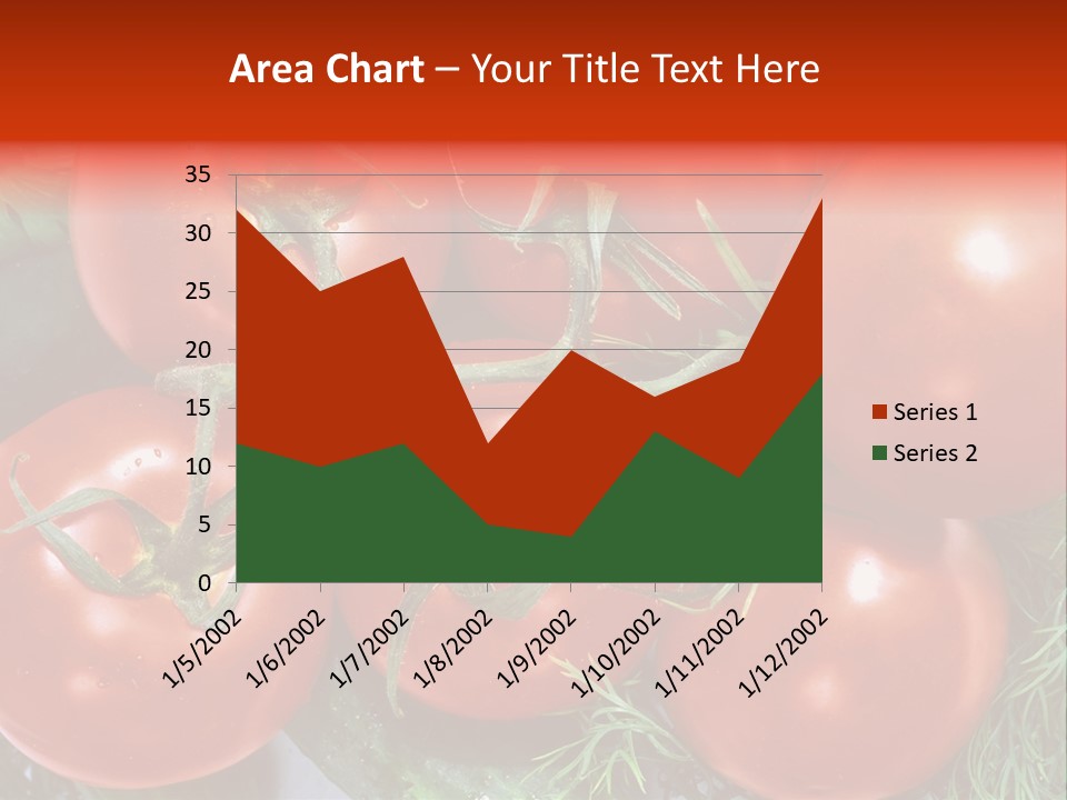 Tomato Branch Close Up PowerPoint Template