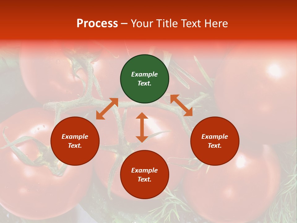 Tomato Branch Close Up PowerPoint Template
