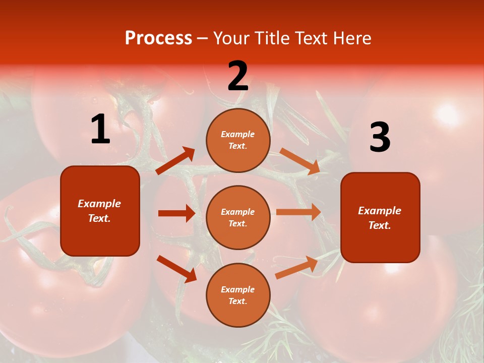 Tomato Branch Close Up PowerPoint Template
