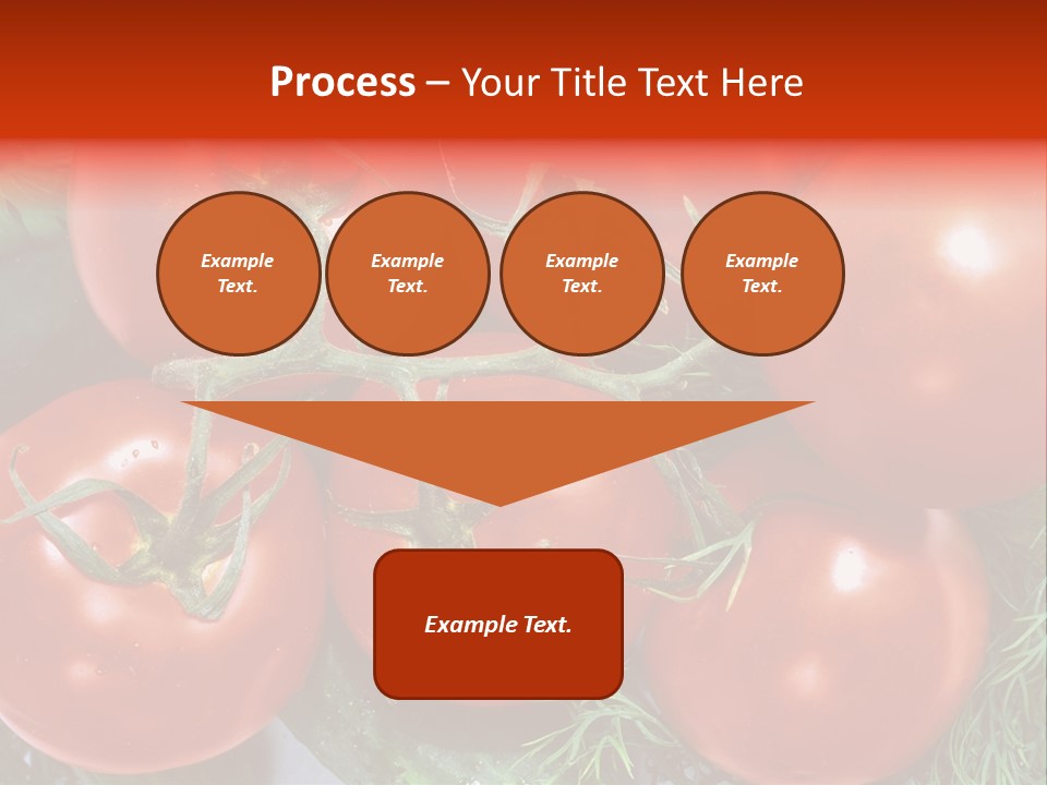 Tomato Branch Close Up PowerPoint Template