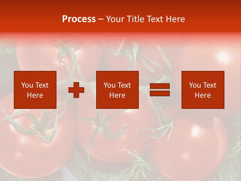 Tomato Branch Close Up PowerPoint Template