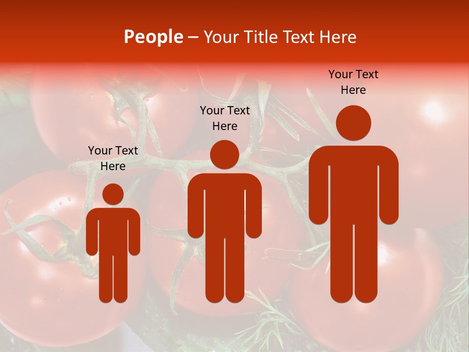 Tomato Branch Close Up PowerPoint Template